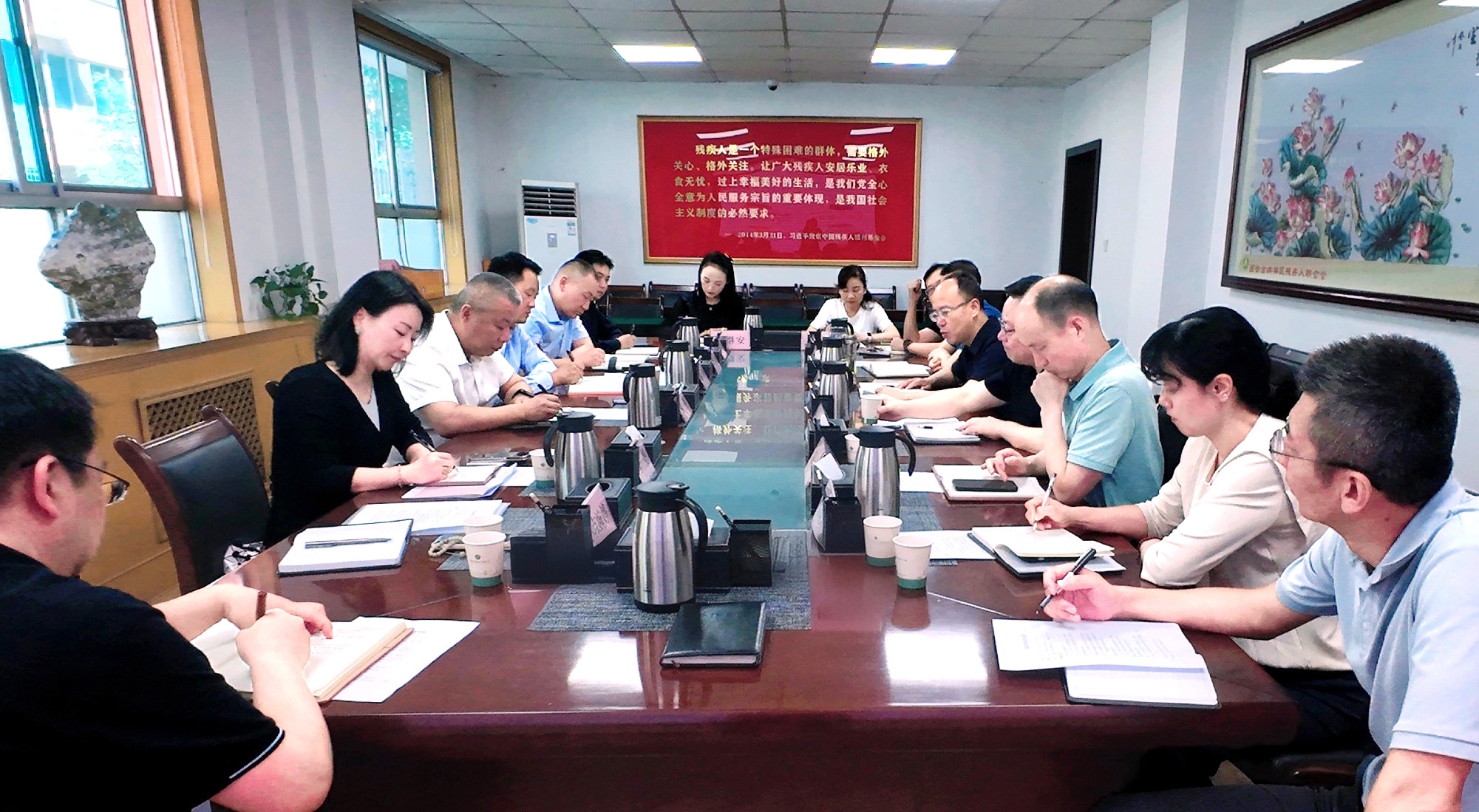 强盛一行赴西安市残疾人结合会发展专题调延转—共商残疾人康复养老事业发展，索求科技助残服务新模式