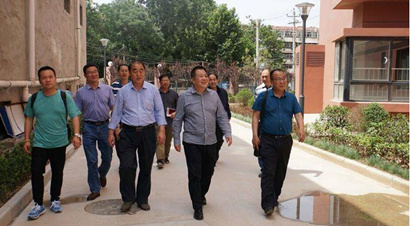 集团辅导金辉一行到集团系统房屋建设项目现场调研